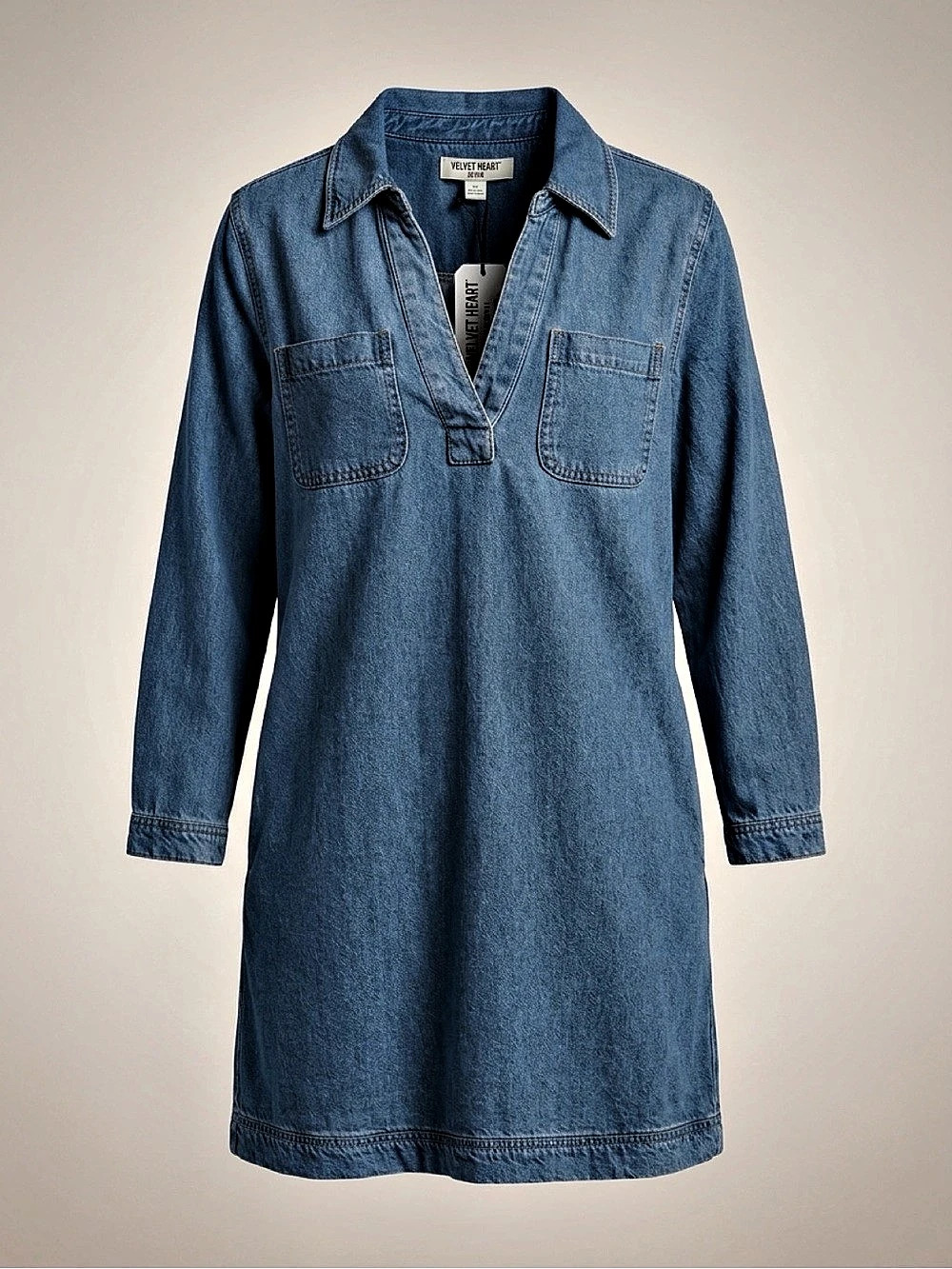 Velvet Heart Denim Mini Dress Blue XL NWT